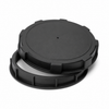 8" Vented Threaded Tank Lid - black, polypropylene
