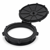 18" Vented Hinged Threaded Tank Manway (Ring Included)