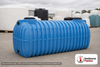 LOCKED - 1500 Gallon Two Compartment Bruiser Multi-Use Underground Tank with Gaskets and Tees for Canada