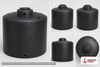 2500 Gallon Plastic Water Storage Tank - Black (98" x 86")