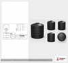 1000 Gallon Plastic Water Storage Tank - Black (64" x 80")