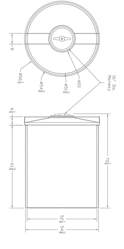 Chem-Tainer Open Top PE Cone Bottom Tanks