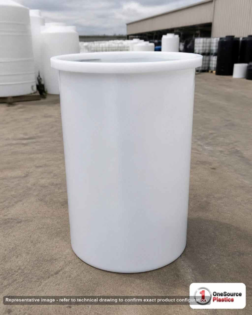 Chem-Tainer PE Open Top Cylindrical Tanks