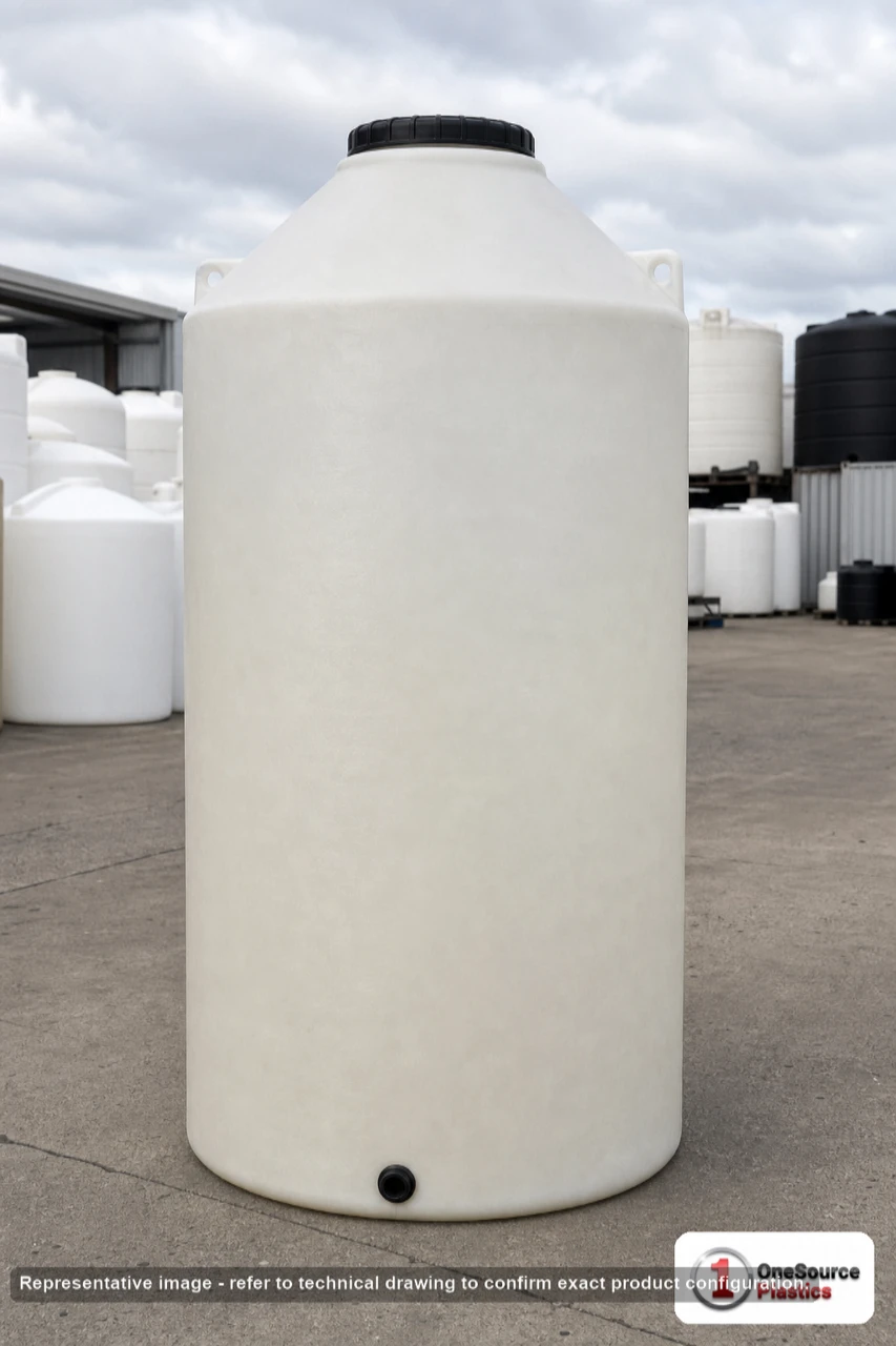 Chem-Tainer 750 Gallon HDPE Vertical Liquid Storage - TC750XIA