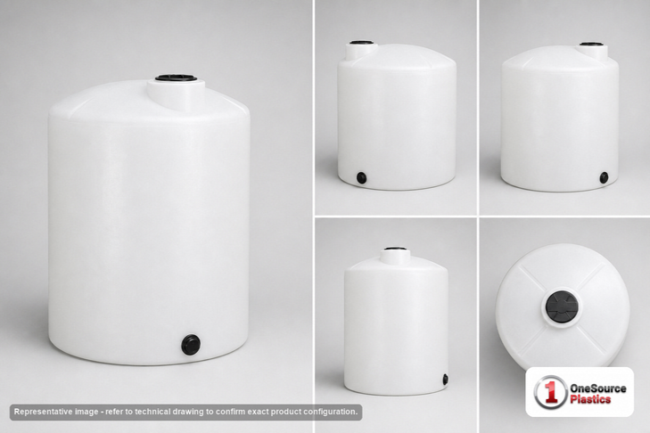 40 Gallon Vertical Liquid Storage Tank - Natural White (18" x 42") #41535
