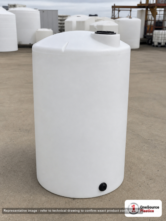 75 Gallon Vertical Liquid Storage Tank - Natural White (23" x 50"). Manufacturer part number N-41456.