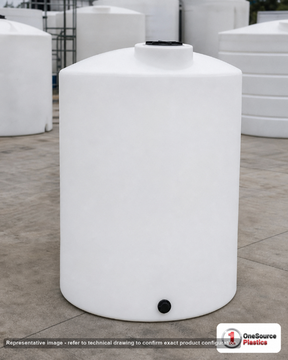 130 Gallon Vertical Liquid Storage Tank - Natural White. Manufacturer part number N-45869.