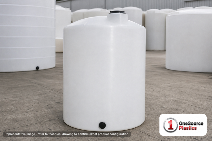 160 Gallon Vertical Liquid Storage Tank - Natural White. Manufacturer part number N-45871.