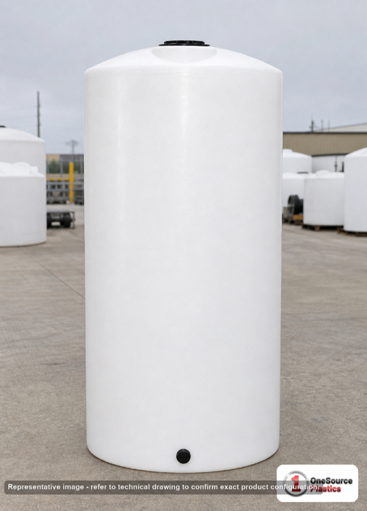175 Gallon Vertical Liquid Storage Tank - Natural White (30" x 64"). Manufacturer part number N-41473.