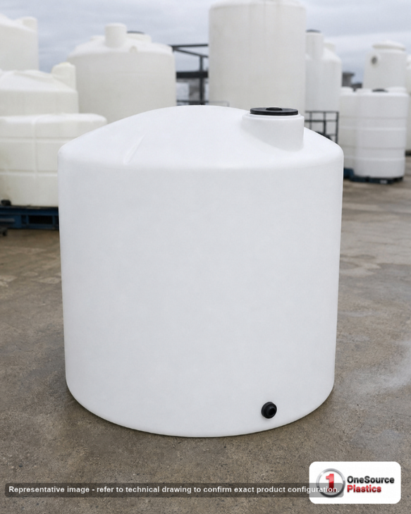 200 Gallon Vertical Liquid Storage Tank - Natural White. . Manufacturer part number N-45873. Sold by OneSource Plastics (https://www.onesourceplastics.com).