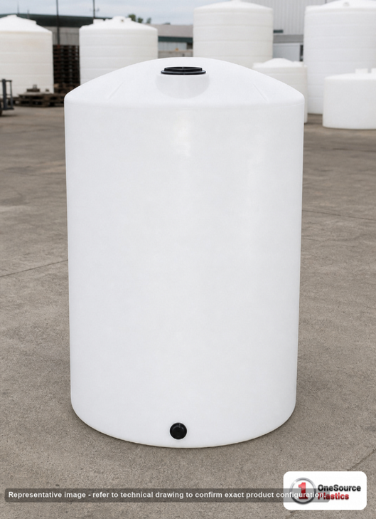 200 Gallon Vertical Liquid Storage Tank - Natural White (35" x 59"). Manufacturer part number N-41518.
