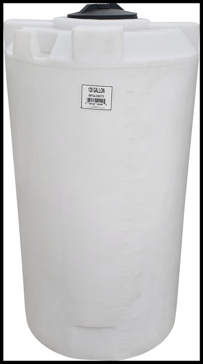 300 Gallon Vertical Liquid Storage Tank - Natural White (35" x 79") #45876