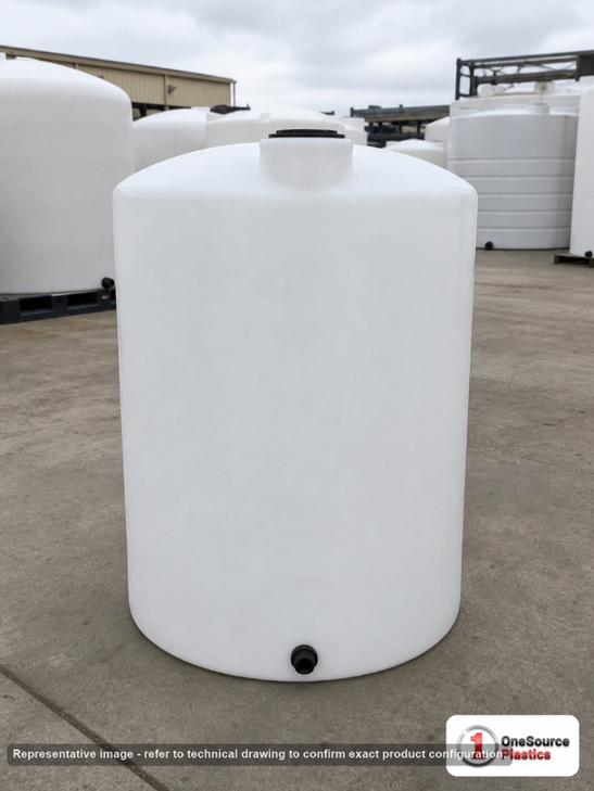300 Gallon Vertical Liquid Storage Tank - Natural White. Manufacturer part number N-42882.