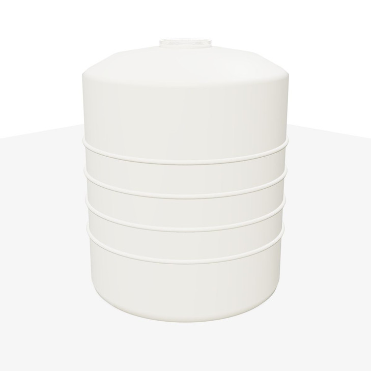1000 Gallon Vertical Liquid Storage Tank - Natural White (64" x 80")