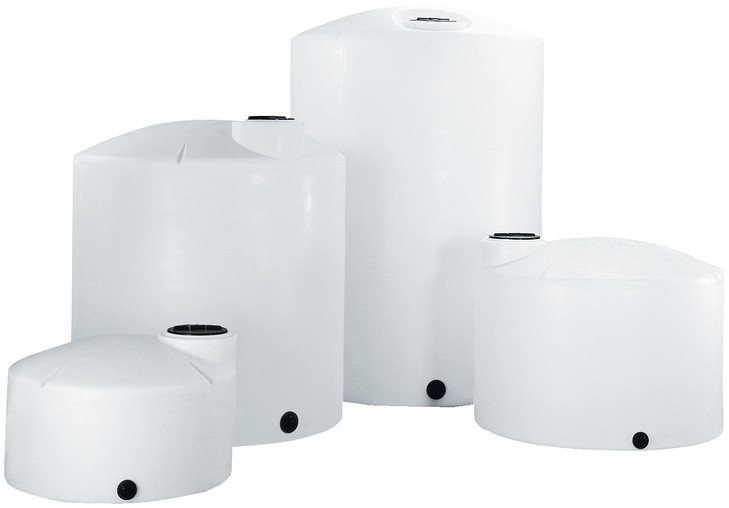 2500 Gallon Vertical Liquid Storage Tank - Natural White (96" x 96")