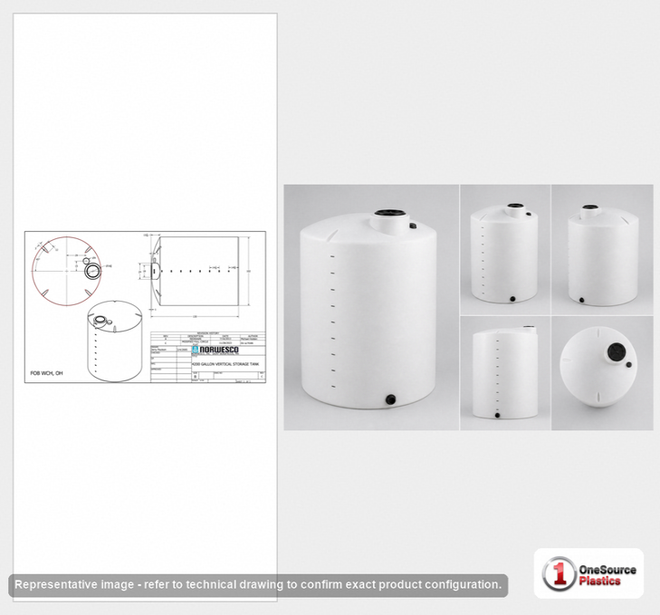 4200 Gallon Vertical Liquid Storage Tank