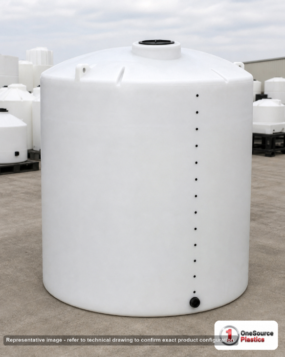 6100 Gallon Vertical Liquid Storage Tank. Manufacturer part number N-40659.