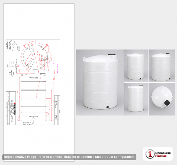 6502 Gallon Vertical Liquid Storage Tank