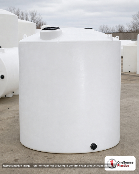 10000 Gallon Vertical Liquid Storage Tank. Manufacturer part number N-43128.