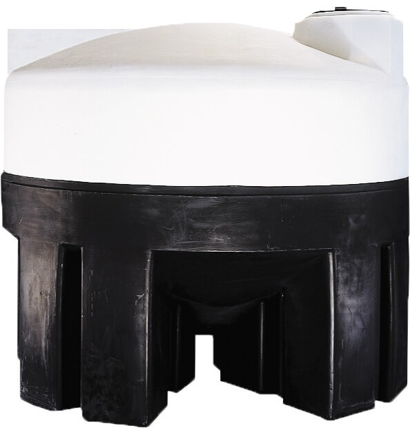 750 Gallon 20 Degree Cone Bottom Tank with Poly Stand