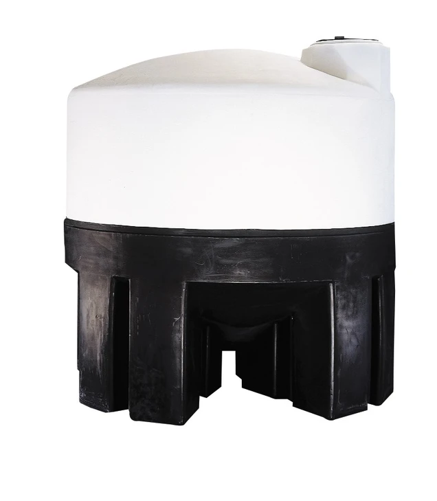 Norwesco 1020 Gallon Cone Bottom Tank - white, polyethylene, 91" L x 91" W x 53" H (additional view)