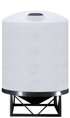 3000 Gallon 30 Degree Cone Bottom Tank - Natural White (95" x 123")