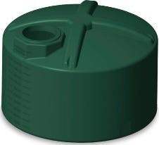 Snyder Industries 1200 Gallon Plastic Vertical Water Storage Tank in Green