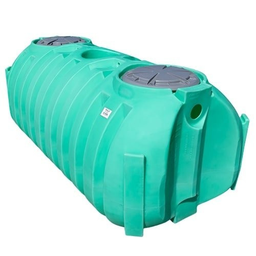 Norwesco 1000 Gallon Plastic One Compartment Septic Tank with Loose Plumbing and Low Profile Design - IAPMO Certified