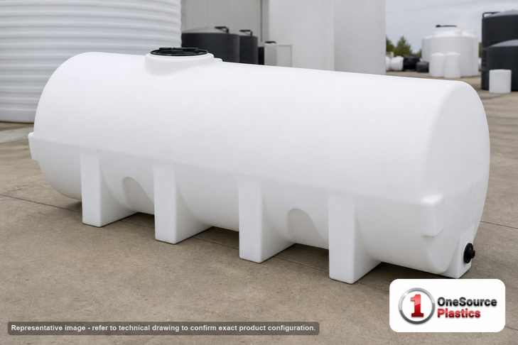 Norwesco 1025 Gallon Horizontal Leg Tank. . Manufacturer part number N-40089. Sold by OneSource Plastics (https://www.onesourceplastics.com).