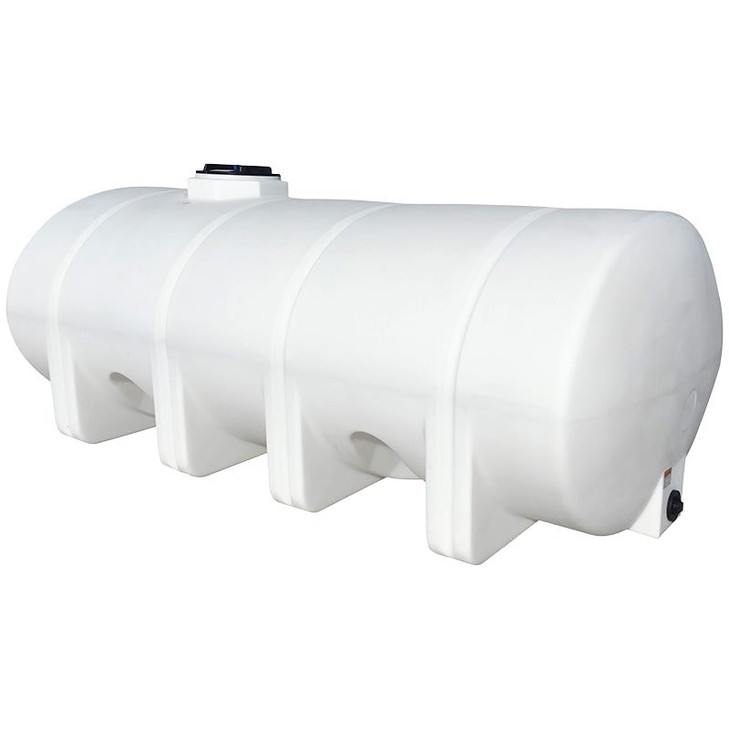 Norwesco 1635 Gallon Horizontal Elliptical Leg Tank in White