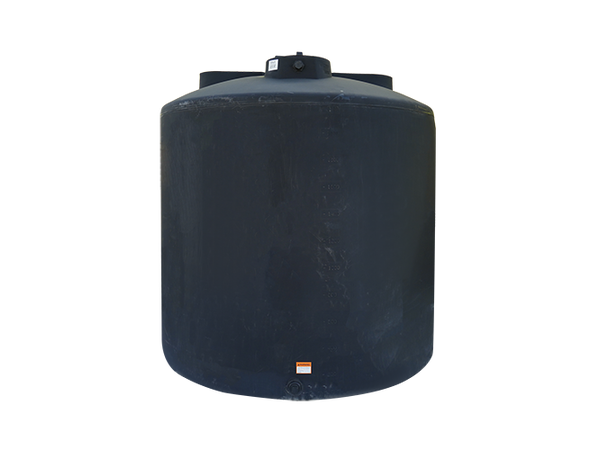 Norwesco 2550 Gallon Vertical Water Storage Tank in Black