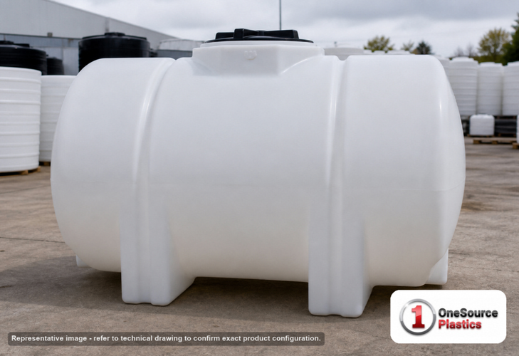 Norwesco 325 Gallon Horizontal Leg Tank. . Manufacturer part number N-40217. Sold by OneSource Plastics (https://www.onesourceplastics.com).