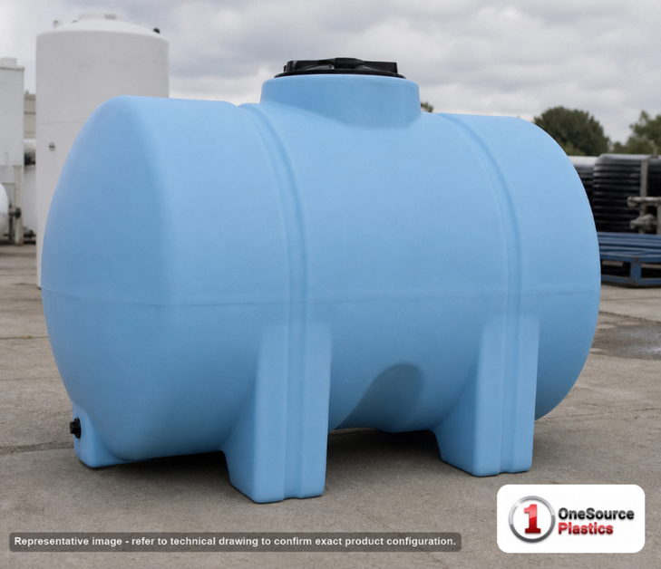Norwesco 525 Gallon HDPE Horizontal Leg Tank. . Manufacturer part number N-40193. Sold by OneSource Plastics (https://www.onesourceplastics.com).