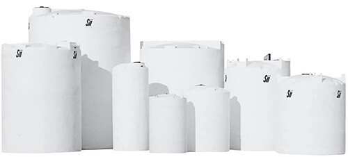 Snyder Industries 12000 Gallon Plastic Vertical Liquid Storage Tank in White