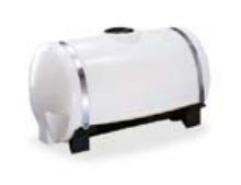 Norwesco 150 Gallon Saddle Applicator Tank in Black with fittings