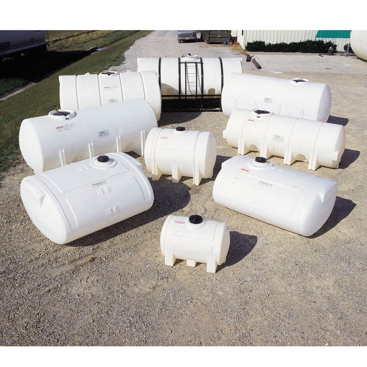 Snyder Industries 2000 Gallon Plastic Horizontal Leg Tank with Securing Hoops