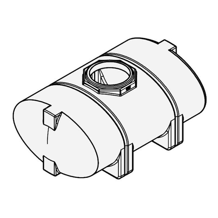 Snyder Industries 335 Gallon Plastic Horizontal Leg Tank