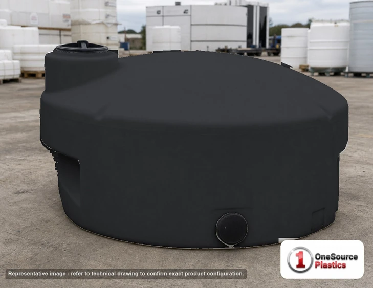 Norwesco 425 Gallon Pick Up Truck Tank in Black (N-42026)