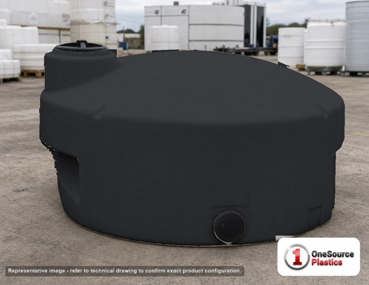 LOCKED - Norwesco 425 Gallon Pick Up Truck Tank in Black (N-42026)