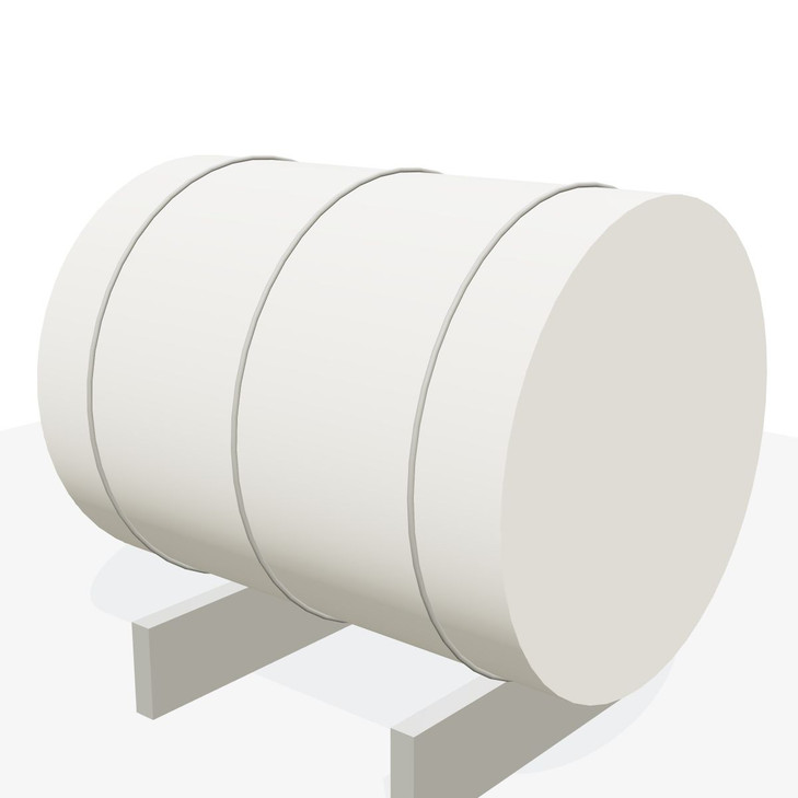 Norwesco 750 Gallon Horizontal Tank - white, polyethylene, 88" L x 69" W x 48" H (additional view)