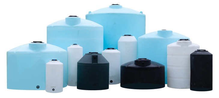 Norwesco 15000 Gallon Plastic Vertical Fertilizer Storage Tank in Yellow