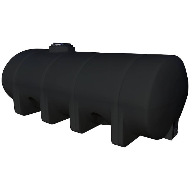 Norwesco 1635 Gallon Horizontal Elliptical Leg Tank in Black