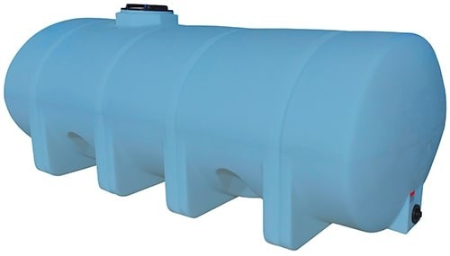Norwesco 2035 Gallon HDPE Horizontal Elliptical Leg Tank in Blue