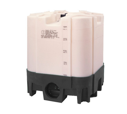 LOCKED - 220 Gallon Stackable IBC Tote with Black Base