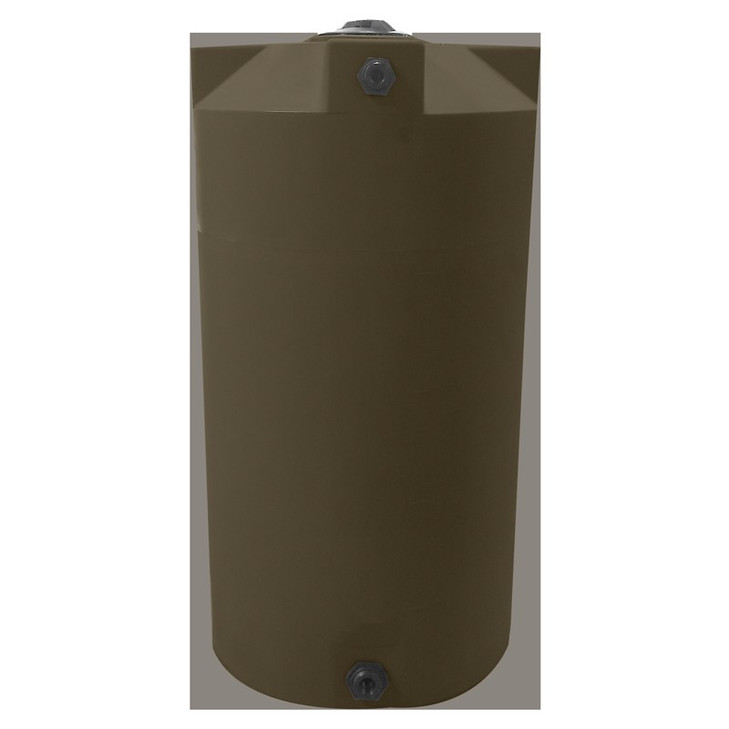Bushman 250 Gallon Plastic Vertical Water Storage Tank in Dark Brown