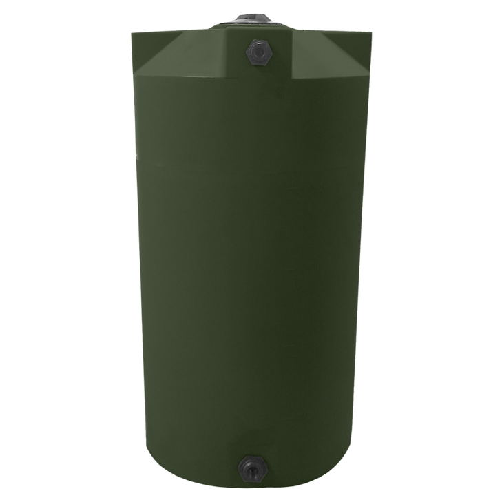 Bushman 250 Gallon Plastic Vertical Water Storage Tank in Dark Green