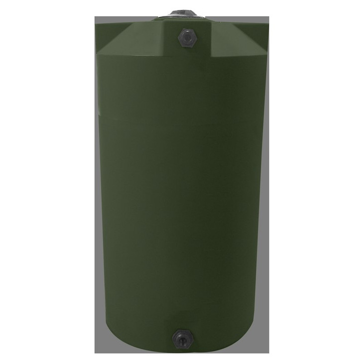 Bushman 250 Gallon Plastic Vertical Water Storage Tank in Dark Green
