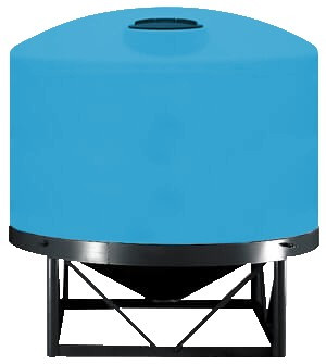 Norwesco 2500 Gallon 30 Degree HDPE Cone Bottom Tank