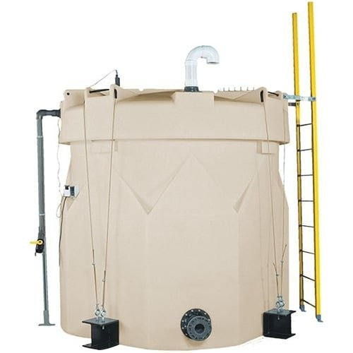Snyder Industries 2500 Gallon XLPE Double Wall Tank in White 1.9 SG