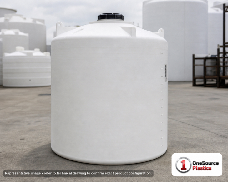 Snyder Industries 330 Gallon HDPE Vertical Liquid Storage Tank with ASTM Certification. 330 gallon capacity; Polyethylene